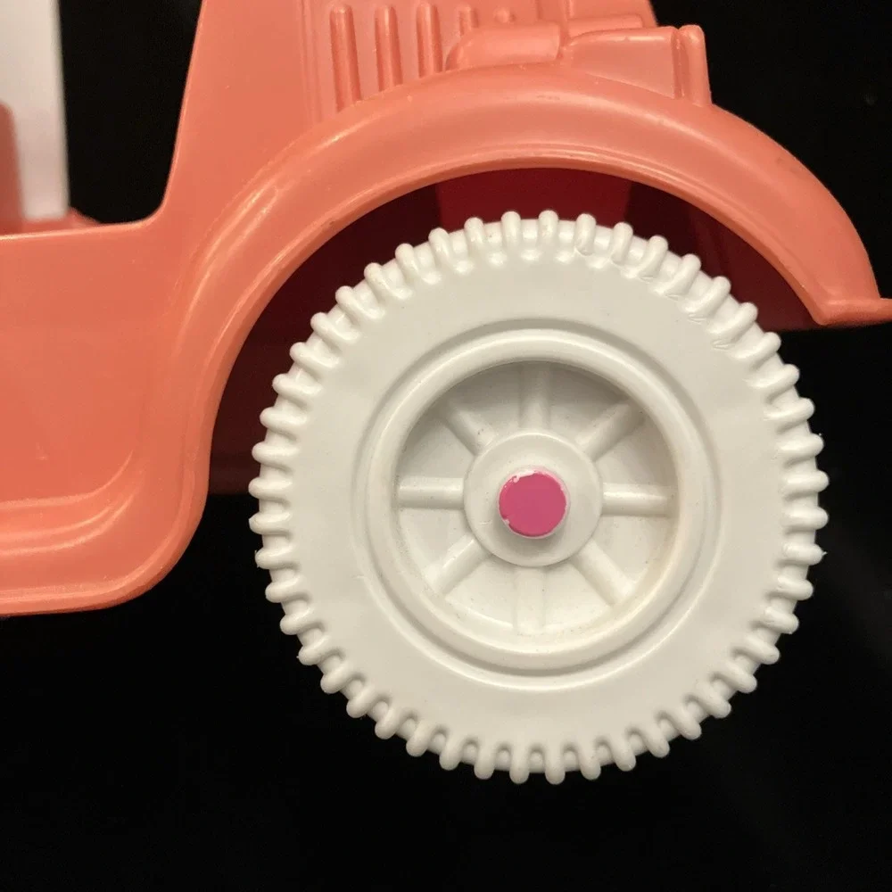 Vintage Maple Town Ambulance Calico Critters Pink Tonka Toy Car Truck 1986